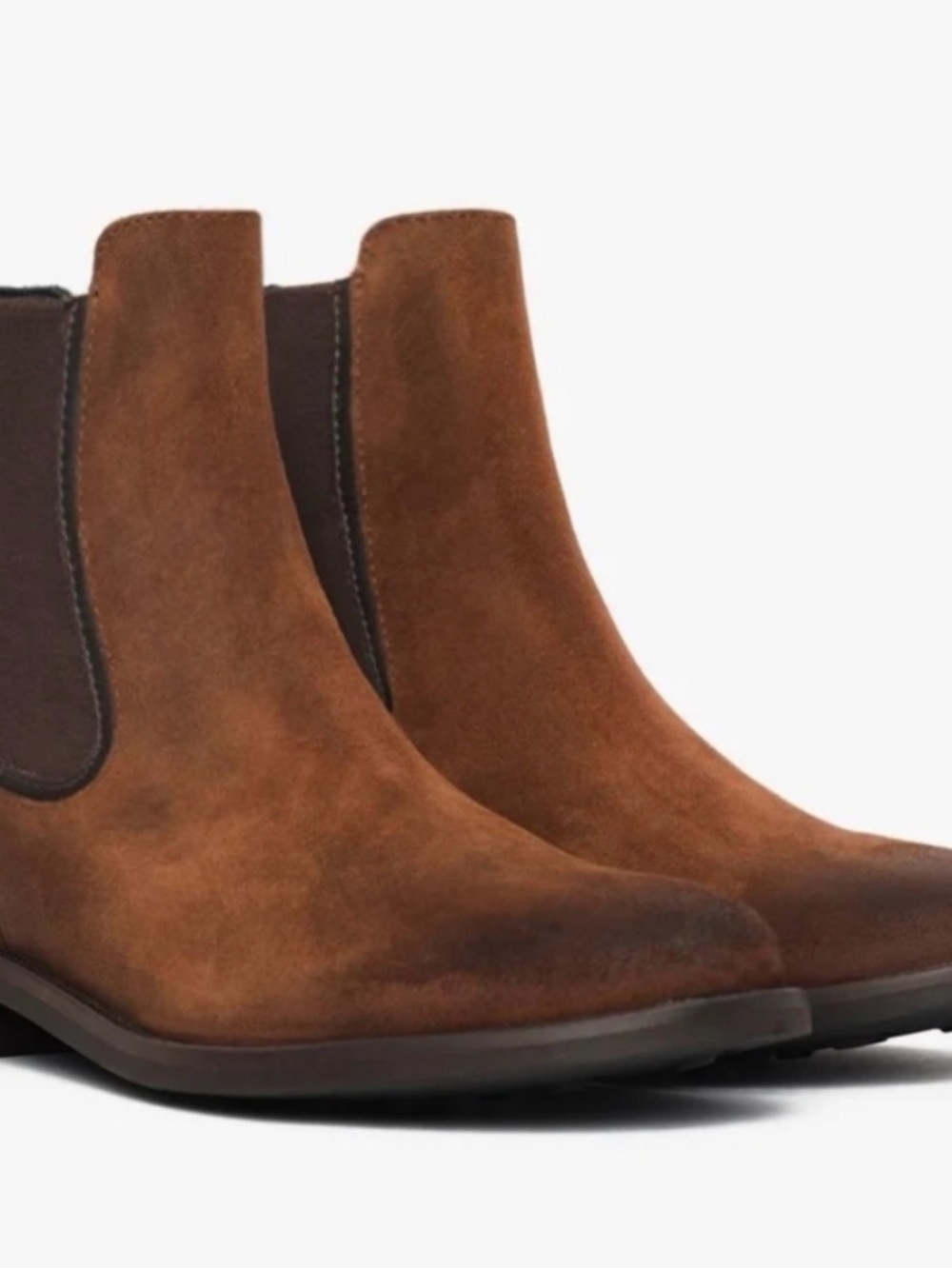 Thursday Boot Company The Duchess Women's Brown Suede Chelsea Ankle Boots- 10.5
